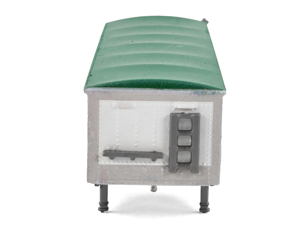 Covered Grain Trailer White with Green Tarp "Nutrena Feeds" 1/87 (HO) Plastic Model Car by HO Logistics-3