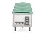 Covered Grain Trailer White with Green Tarp 1/87 (HO) Plastic Model Car by HO Logistics-3
