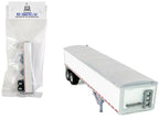 Covered Grain Trailer White with Silver Tarp 1/87 (HO) Plastic Model Car by HO Logistics-2