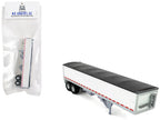 Covered Grain Trailer White with Black Tarp 1/87 (HO) Plastic Model Car by HO Logistics-2