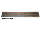 High Boy Spread Axle Flatbed Trailer White 1/87 (HO) Plastic Model Car by HO Logistics-0