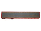 High Boy Spread Axle Flatbed Trailer Red 1/87 (HO) Plastic Model Car by HO Logistics-1