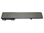 High Boy Spread Axle Flatbed Trailer Black 1/87 (HO) Plastic Model Car by HO Logistics-1