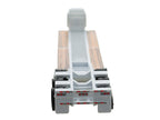 Low Boy Flatbed Trailer White 1/87 (HO) Plastic Model Car by HO Logistics-1