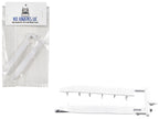 Trailer Wind Skirts for 53' Dry Vans White 1/87 (HO) Plastic Model Car by HO Logistics-3