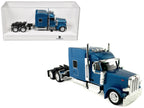Peterbilt 589 with Stand Up Sleeper Cab Blue Metallic 1/87 (HO) Plastic Model Car by HO Logistics-2