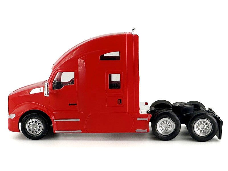 Kenworth T680 Sleeper Cab Red 1/87 (HO) Plastic Model Car by HO Logistics-0