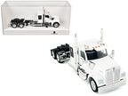 Kenworth W990 with Flat Top Sleeper Cab White 1/87 (HO) Plastic Model Car by HO Logistics-2