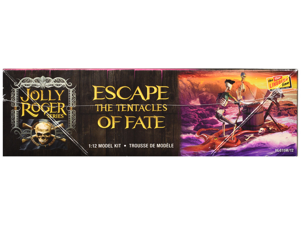 Skill 2 Model Kit Jolly Roger Series "Escape the Tentacles of Fate" Diorama Set 1/12 Scale Model by Lindberg-1