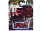 Toyota Land Cruiser FJ43 Red with White Top "The Fate of the Furious" (2017) Movie "Fast & Furious" Series Diecast Model Car by Hot Wheels-2