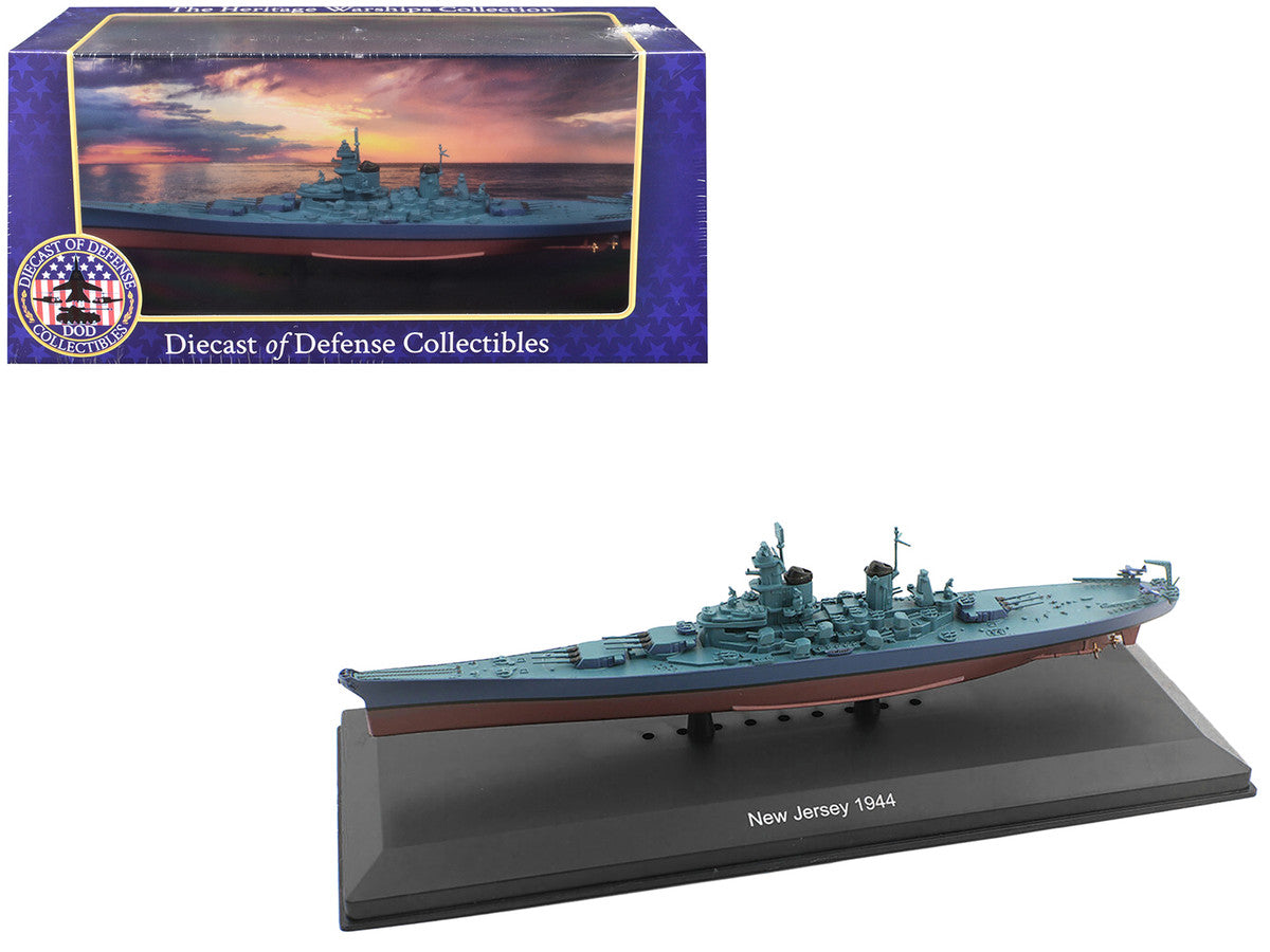 USS New Jersey (BB-62) Battleship (1944) 1/1100 Diecast Model by Diecast of Defense-2