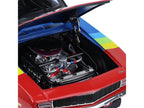 1969 Chevrolet Camaro #24 Jeff Gordon "Hendrick Motorsports First Win Tribute" Blue and Red with Rainbow Stripes 1/18 Diecast Model Car by Highway 61-2