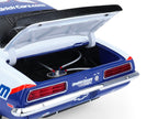 1969 Chevrolet Camaro #5 Kyle Larson "Hendrick Motorsports First Win Tribute" Blue and White with Graphics 1/18 Diecast Model Car by Highway 61-3