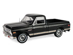1971 Chevrolet C-10 Custom Pickup Truck Black "Barrett-Jackson - Scottsdale 2024" 1/18 Diecast Model Car by Highway 61-0