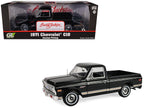 1971 Chevrolet C-10 Custom Pickup Truck Black "Barrett-Jackson - Scottsdale 2024" 1/18 Diecast Model Car by Highway 61-2