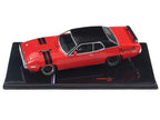 1971 Plymouth GTX Rally Red with Black Top and Stripes 1/43 Diecast Model by IXO Models-2