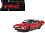 1971 Plymouth GTX Rally Red with Black Top and Stripes 1/43 Diecast Model by IXO Models-0