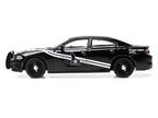 2023 Dodge Charger Pursuit "Idaho State Police" Black with White Stripes 1/64 Diecast Model by IXO Models-0