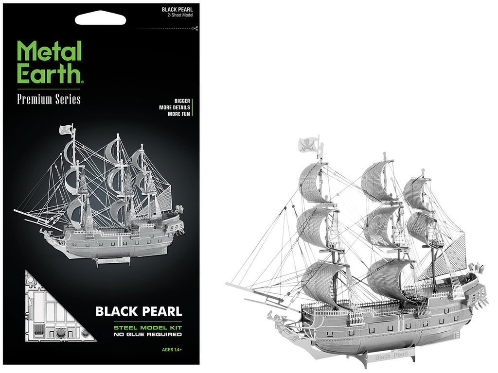 Model Kit Black Pearl Ship (Challenging Difficulty) Steel Model by Metal Earth-4