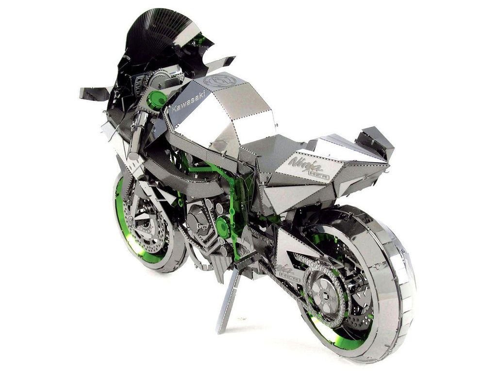 Model Kit Kawasaki Ninja H2R Motorcycle (Expert Difficulty) Steel Model by Metal Earth-2