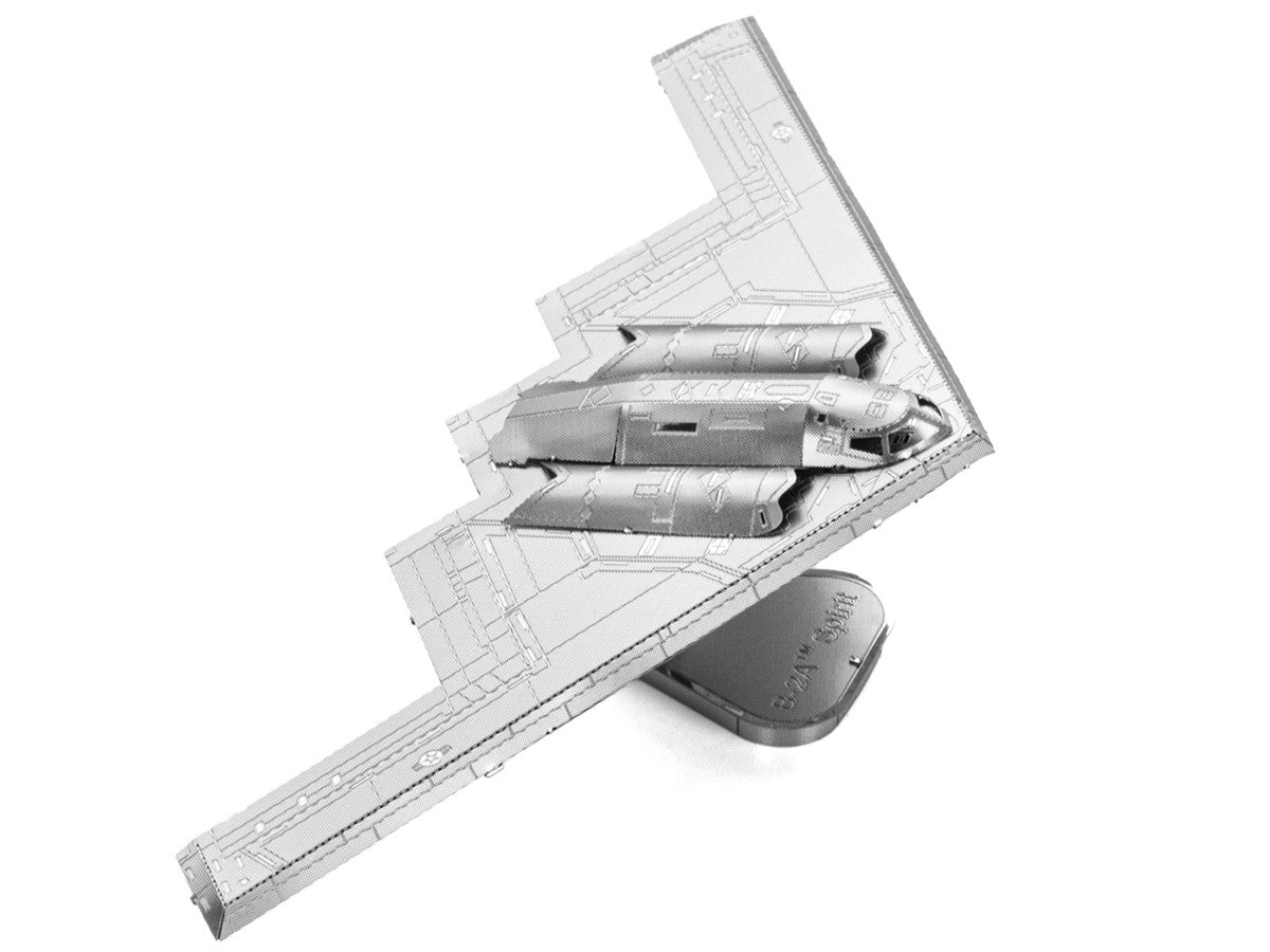 Model Kit Northrop Grumman B-2 Spirit Stealth Bomber Aircraft (Moderate Difficulty) Steel Model by Metal Earth-1