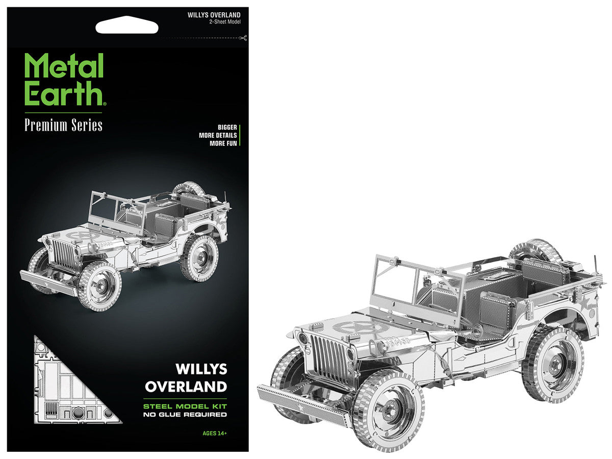 Model Kit Willys Overland Jeep (Challenging Difficulty) Steel Model by Metal Earth-4