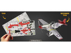 Model Kit North American P-51D Mustang Fighter Aircraft "Tuskegee Airmen Duchess Arlene 100th Fighter Squadron" United States Army Air Forces (Challenging Difficulty) Steel Model by Metal Earth-3