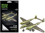 Model Kit Lockheed Martin P-38 Lightning Fighter Aircraft "#162" United States Army Air Forces (Challenging Difficulty) Model by Metal Earth-4