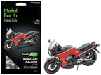 Model Kit Kawasaki GPz900R Motorcycle Red and Black (Challenging Difficulty) Steel Model by Metal Earth-4
