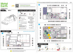 Model Kit Ecto-1 Car White "Ghostbusters" (1984) Movie (Challenging Difficulty) Steel Model by Metal Earth-3