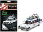 Model Kit Ecto-1 Car White "Ghostbusters" (1984) Movie (Challenging Difficulty) Steel Model by Metal Earth-4