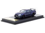 Nissan Skyline GT-R (BNR34) Z-Tune Nismo RHD (Right Hand Drive) Midnight Purple III Metallic 1/64 Diecast Model Car by Ignition Model