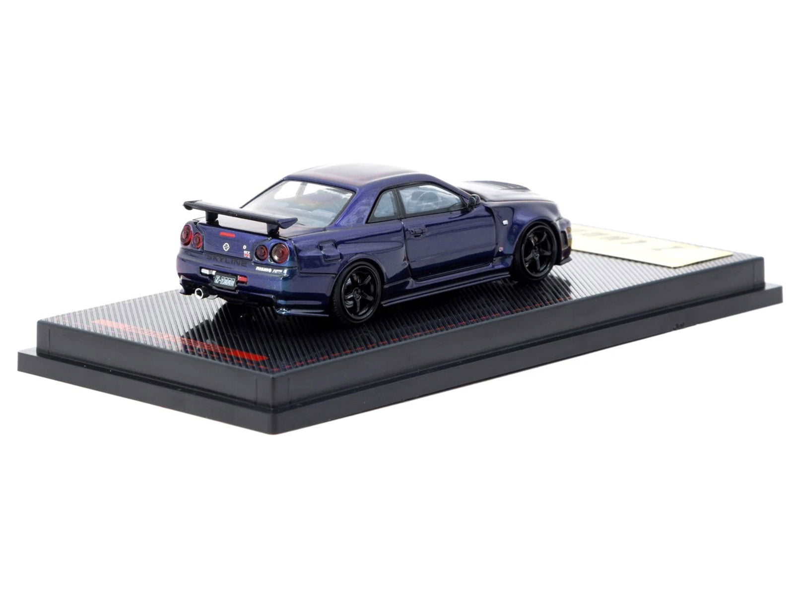 Nissan Skyline GT-R (BNR34) Z-Tune Nismo RHD (Right Hand Drive) Midnight Purple III Metallic 1/64 Diecast Model Car by Ignition Model