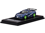 Toyota Supra (JZA80) RZ RHD (Right Hand Drive) #9 "WedsSport" Blue Metallic with Graphics 1/64 Diecast Model Car by Ignition Model-1