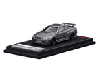 Nissan Skyline GT-R (BNR34) Nismo CRS RHD (Right Hand Drive) Gray Metallic 1/64 Diecast Model Car by Ignition Model-1