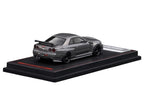 Nissan Skyline GT-R (BNR34) Nismo CRS RHD (Right Hand Drive) Gray Metallic 1/64 Diecast Model Car by Ignition Model