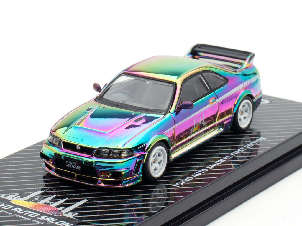 Nissan Skyline GT-R (R33) Nismo 400R RHD (Right Hand Drive) Chameleon "Tokyo Auto Salon Kuala Lumpur First Edition" 1/64 Diecast Model Car by Inno Models-2