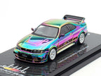 Nissan Skyline GT-R (R33) Nismo 400R RHD (Right Hand Drive) Chameleon "Tokyo Auto Salon Kuala Lumpur First Edition" 1/64 Diecast Model Car by Inno Models-2