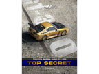 Toyota Supra (A80) "Top Secret" GT300 RHD (Right Hand Drive) Gold Metallic with Carbon Hood 1/64 Diecast Model Car by Inno Models-1