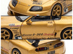 Toyota Supra (A80) "Top Secret" GT300 RHD (Right Hand Drive) Gold Metallic "Tokyo Auto Salon 2025 Event Exclusive" 1/64 Diecast Model Car by Inno Models-3