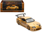 Toyota Supra (A80) "Top Secret" GT300 RHD (Right Hand Drive) Gold Metallic "Tokyo Auto Salon 2025 Event Exclusive" 1/64 Diecast Model Car by Inno Models-4