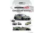 Toyota Supra (A90) "DarwinPro" Matt Green with Carbon Accents 1/64 Diecast Model Car by Inno Models-2