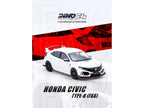 Honda Civic Type R (FK8) RHD (Right Hand Drive) White 1/64 Diecast Model Car by Inno Models-2