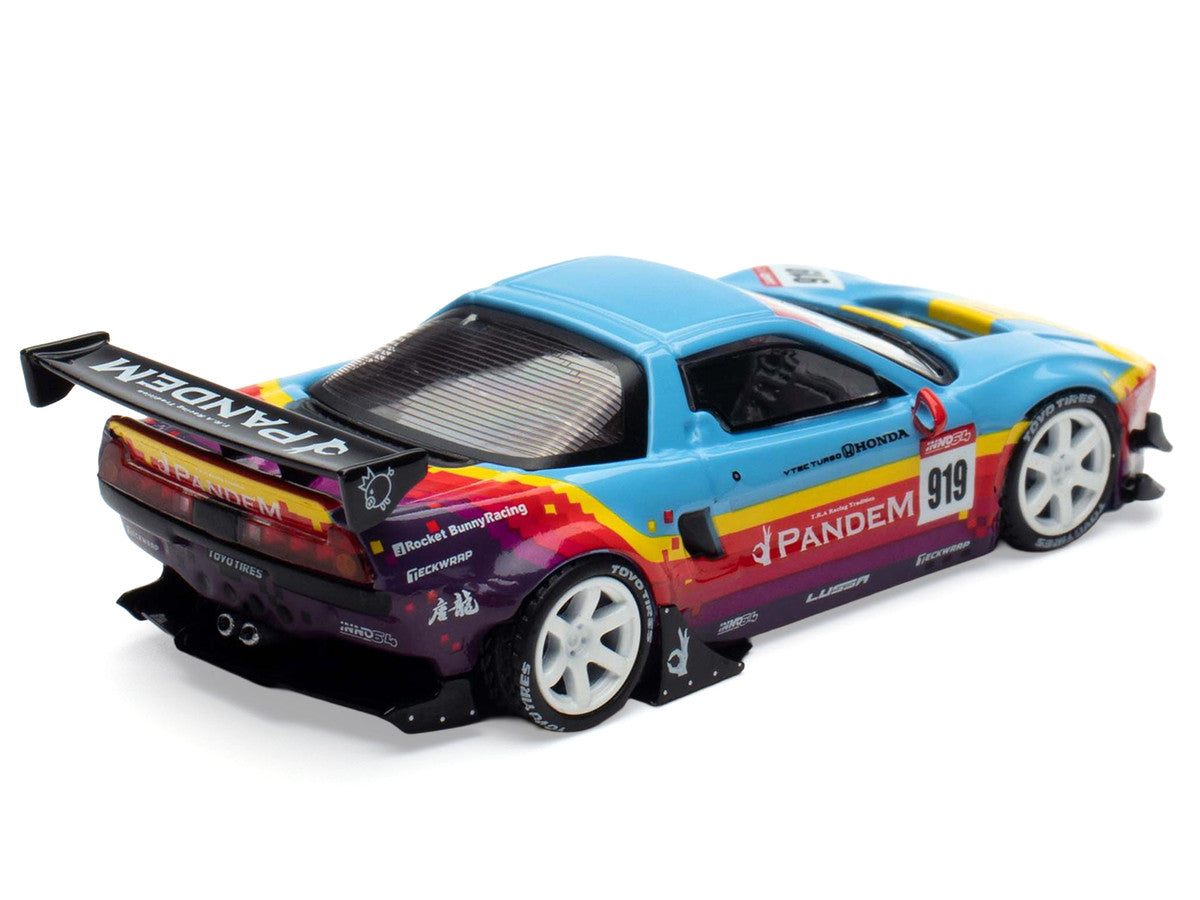 Honda NSX (NA1) #919 "Pandem Rocket Bunny" Light Blue with Graphics "APA XPO 2025 Event Edition" 1/64 Diecast Model Car by Inno Models-1