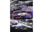 Nissan Skyline GT-R (R32) RHD (Right Hand Drive) Midnight Purple Metallic "Australian Special Edition" 1/64 Diecast Model Car by Inno Models-1