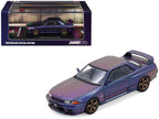 Nissan Skyline GT-R (R32) RHD (Right Hand Drive) Midnight Purple Metallic "Australian Special Edition" 1/64 Diecast Model Car by Inno Models-3