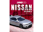 Nissan Skyline GT-R N1 (R33) RHD (Right Hand Drive) "Tuned by Mine's" Silver 1/64 Diecast Model Car by Inno Models-1