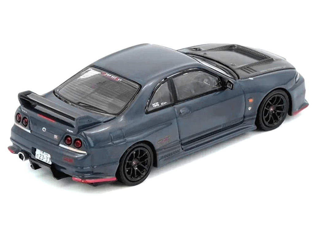 Nissan Top Secret Skyline GT-R (BCNR33) RHD (Right Hand Drive) Stealth Gray with Carbon Hood "Tokyo Auto Salon Hong Kong 2025 Event Edition" 1/64 Diecast Model Car by Inno Models-3