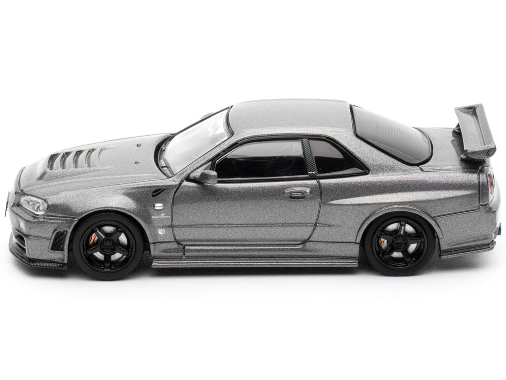Nissan Skyline GT-R (R34) Z-Tune RHD (Right Hand Drive) Gray Metallic "Thailand Diecast Expo 2025 Event Edition" 1/64 Diecast Model Car by Inno Models-2
