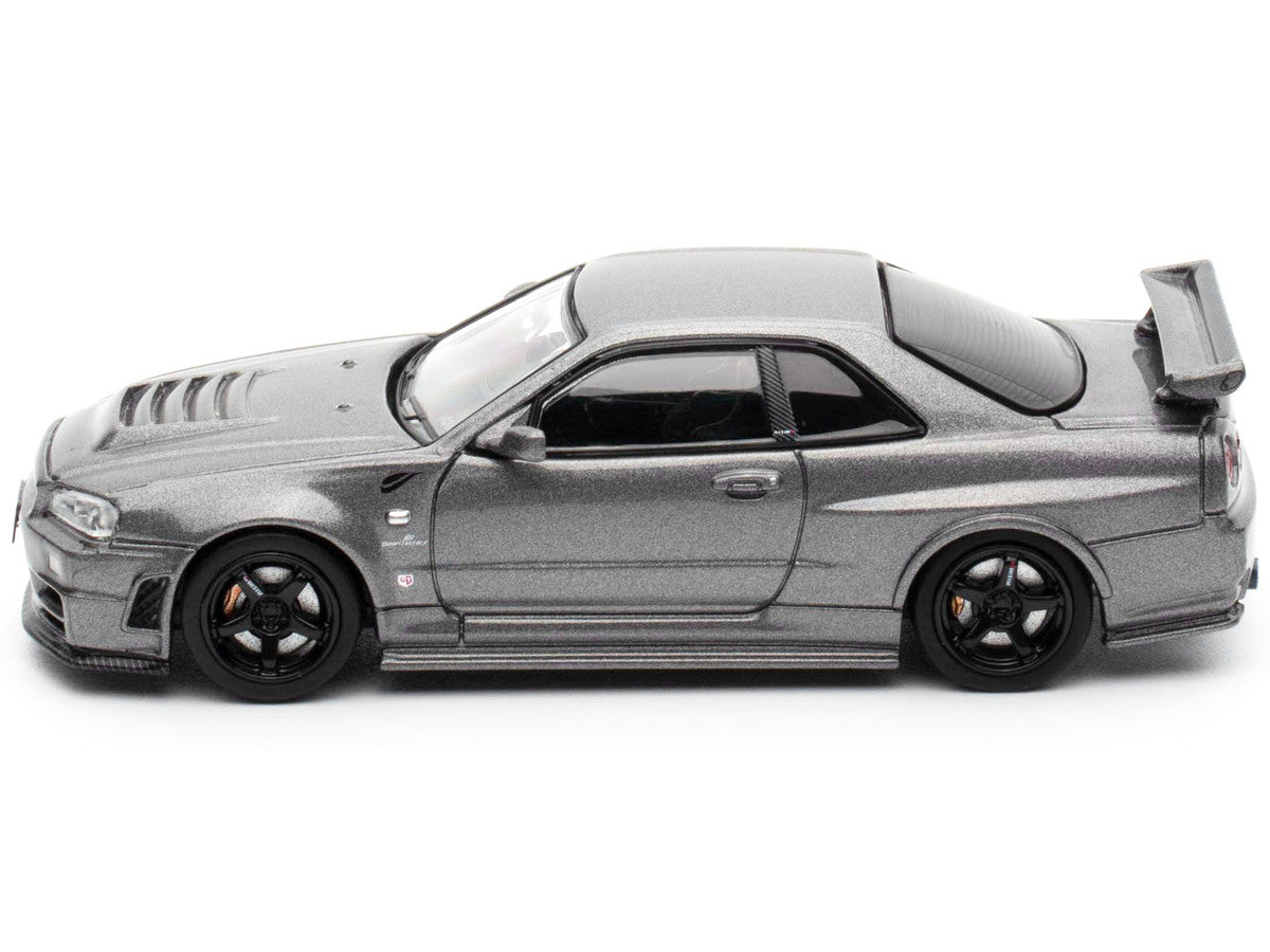 Nissan Skyline GT-R (R34) Z-Tune RHD (Right Hand Drive) Gray Metallic "Thailand Diecast Expo 2025 Event Edition" 1/64 Diecast Model Car by Inno Models-2